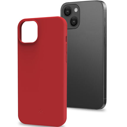 Cromo měkké gumové pouzdro iPhone 15 červená