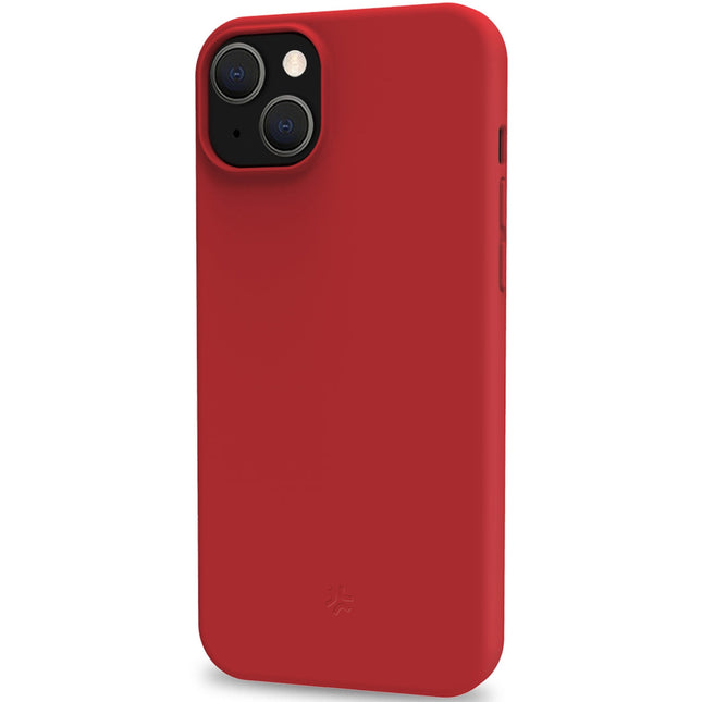 Cromo měkké gumové pouzdro iPhone 15 červená