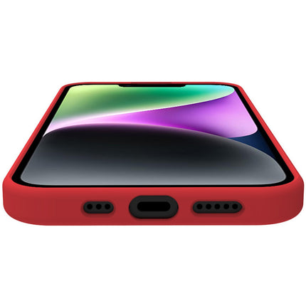 Cromo měkké gumové pouzdro iPhone 15 červená
