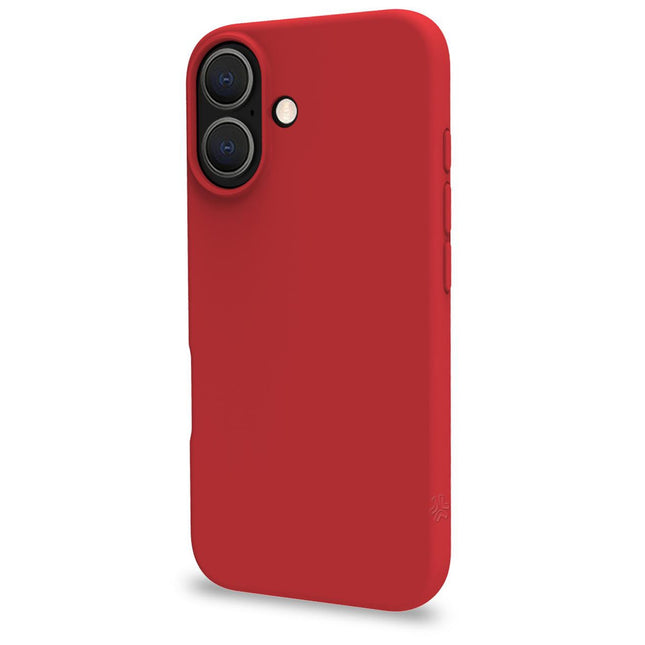 Cromo měkké gumové pouzdro iPhone 16e červená