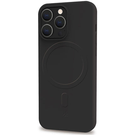 Cromomag magnetické měkké gumové pouzdro MagSafe iPhone 15 Pro černá