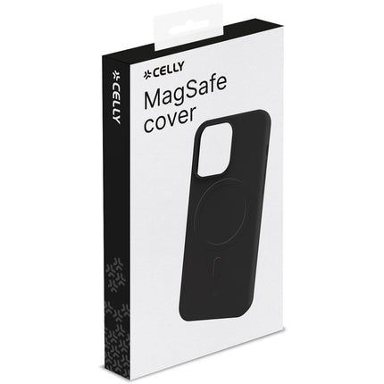 Cromomag magnetické měkké gumové pouzdro MagSafe iPhone 15 Pro černá