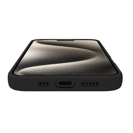 Cromomag měkké gumové pouzdro kompatibilní s MagSafe iPhone 16 černá