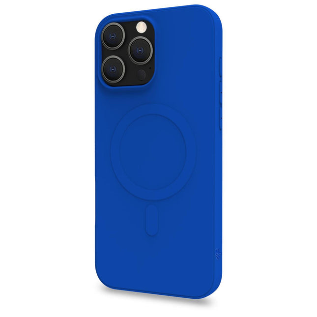 Cromomag měkké gumové pouzdro kompatibilní s MagSafe iPhone 16 Pro Max modrá