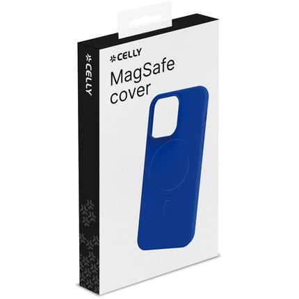 Cromomag měkké gumové pouzdro MagSafe iPhone 15 modrá