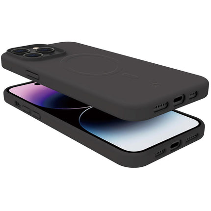 Cromomag měkké gumové pouzdro MagSafe iPhone 15 Pro Max černá