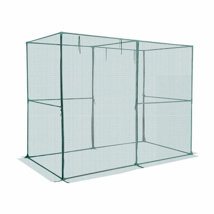 Crop Cage Plant Protection Tent 2.39x1.2x1.8m, Zipper Door