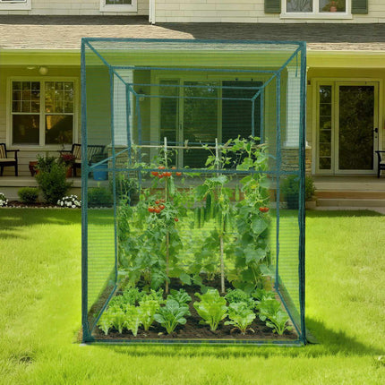 Crop Cage Plant Protection Tent, Zipper Door, 3.56x1.2x1.94m