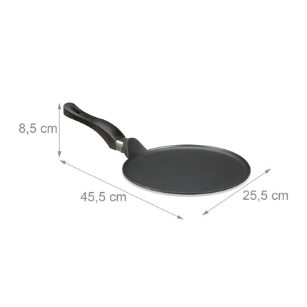 Forma na palačinky z litého hliníku černá 25 cm