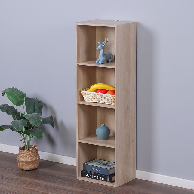 Kubusvormige boekenkast, vrijstaande plank met antislipvoetjes