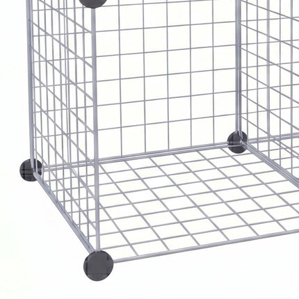Sada kostkových regálů – modulární drátěné úložné kostky