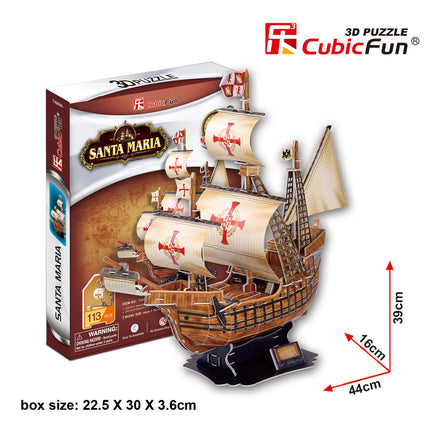 Cubicfun 3D puzzle loď Santa Maria