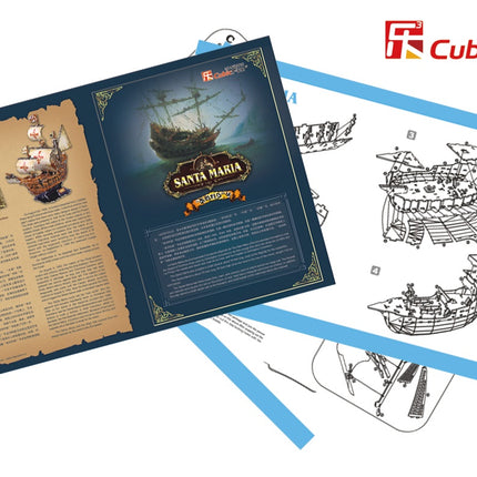 Cubicfun 3D puzzle loď Santa Maria