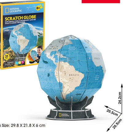 Cubicfun 3D puzzle stírací globus