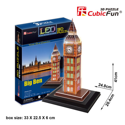 Cubicfun 3D puzzle s LED Big Ben