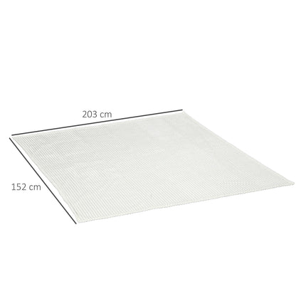 Nadýchaná fleecová deka na pohovku a postel, krémová, 203 x 152 cm