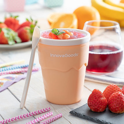 Kelímek na výrobu zmrzliny a ledové tříště s recepty Frulsh InnovaGoods