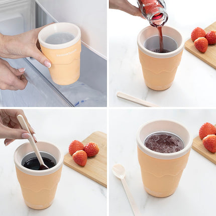 Kelímek na výrobu zmrzliny a ledové tříště s recepty Frulsh InnovaGoods