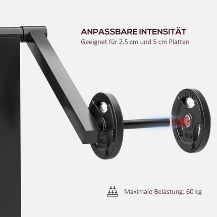 Bicepsová lavice s tricepsovým nástavcem, 5 poloh sedáku, 25 úhlů, ocel a syntetická kůže, černá