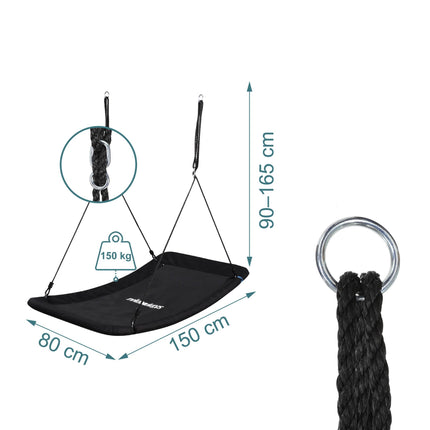 Hnízdová houpačka zaoblená, nosnost 150kg, nastavitelná výška