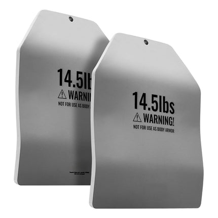 Curved Weight Vest Plates, 14.5 LB Pair, Steel