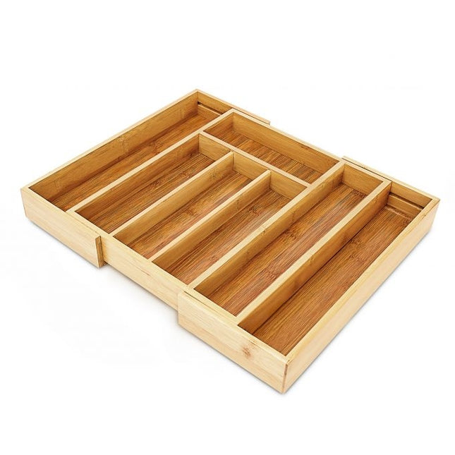 Cutlery box bamboo extendable size S