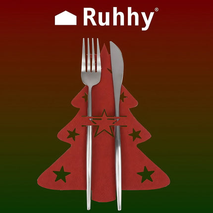 Besteckkasten - Weihnachtsbäume, 12-tlg. Ruhhy 22304 