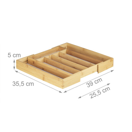 Příborník bambus 40 cm rozšiřitelný
