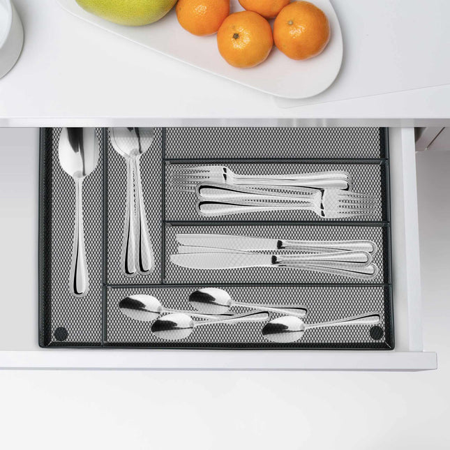 Cutlery tray for metal boxes