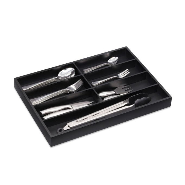 Cutlery tray in bamboo for drawers