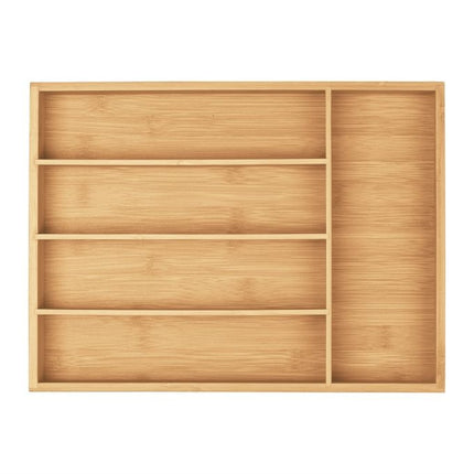 Příborník z bambusu s 5 přihrádkami