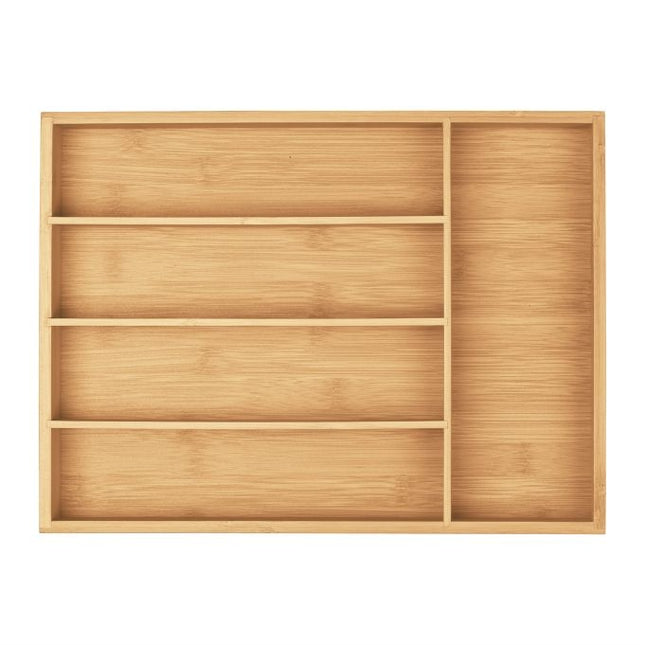 Příborník z bambusu s 5 přihrádkami