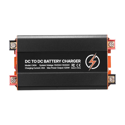 DC to DC Battery Charger 40A 520W, 12V 24V LiFePO4