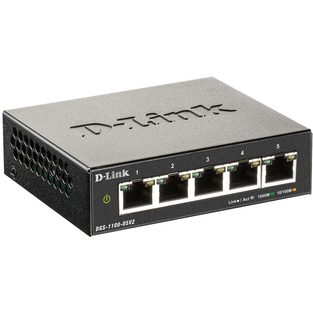 DGS-1100-05V2 5portový smart spravovatelný gigabitový switch