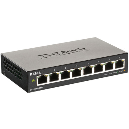 DGS-1100-08V2 8portový smart spravovatelný gigabitový switch