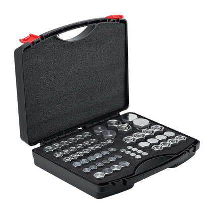DIN Hydraulic Cap and Plug Kit, 64-Piece, Sizes 14–36