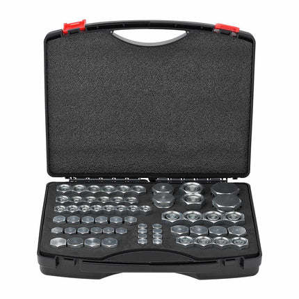 DIN Hydraulic Cap and Plug Kit, 64-Piece, Sizes 14–36