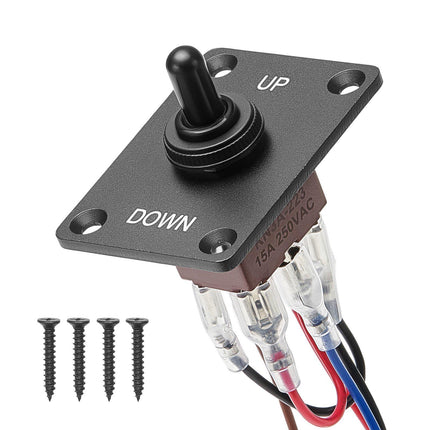 DPDT 6-Pin Momentary Toggle Switch, Waterproof Boot