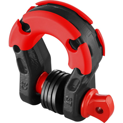 D-Ring Tow Shackles, 2 Pack, 8T WLL, 7/8 In Pin
