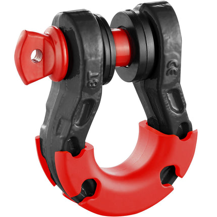 D-Ring Tow Shackles, 2 Pack, 8T WLL, 7/8 In Pin