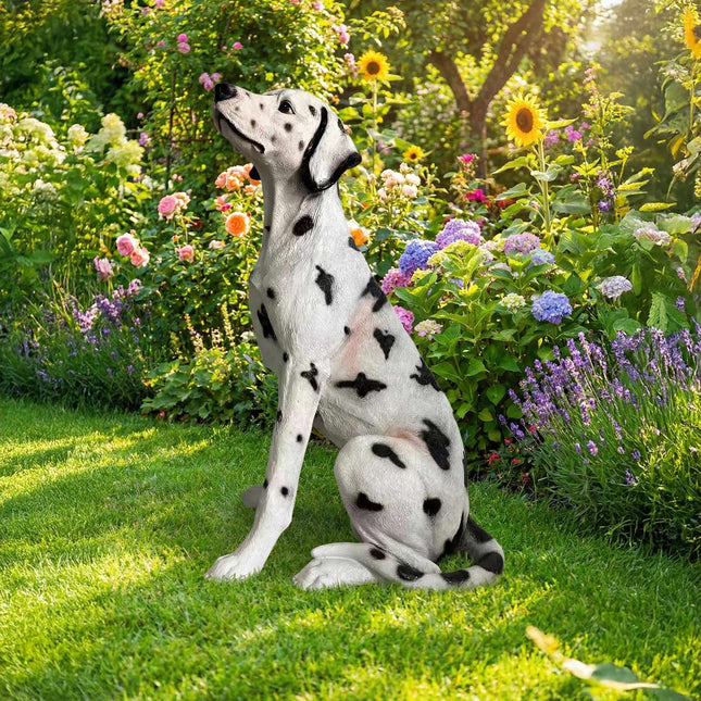 Dalmatische tuinhond beeld, polyresin, 83 cm