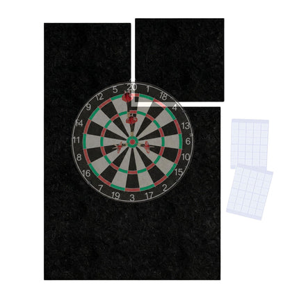 Dartboard-Surround, 6-teiliger Filz-Wandschutz