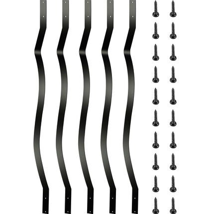 Deck Balusters, 51 Pack 32.25-Inch Iron, Black