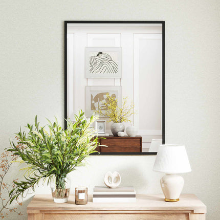 Decorative Wall Mirror, 76.2 x 101.6 cm, Black MDF Frame