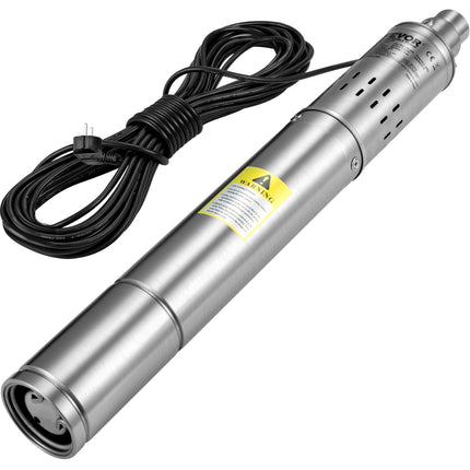 Deep Well Submersible Pump, 550W, 108 m Head, 20 m Cord