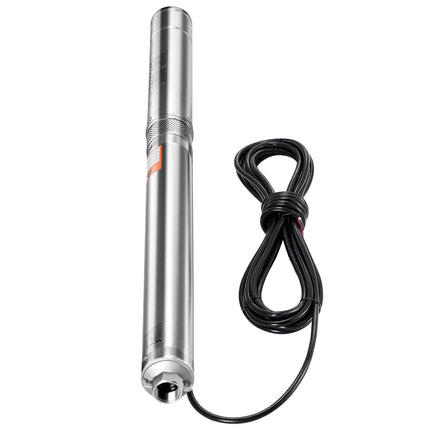 Deep Well Submersible Pump, 550W 230V, 65 L/min, Stainless Steel