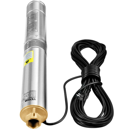 Deep Well Submersible Pump 750W, 105L/min, 62m Head
