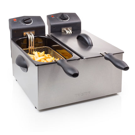 Fritéza dvojitá 2x3L 2x1800W nerez