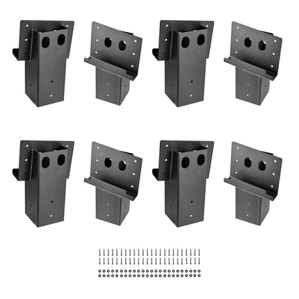 Deer Blind Steel Brackets, 8-Pack, Fits 3.5x3.5 Posts