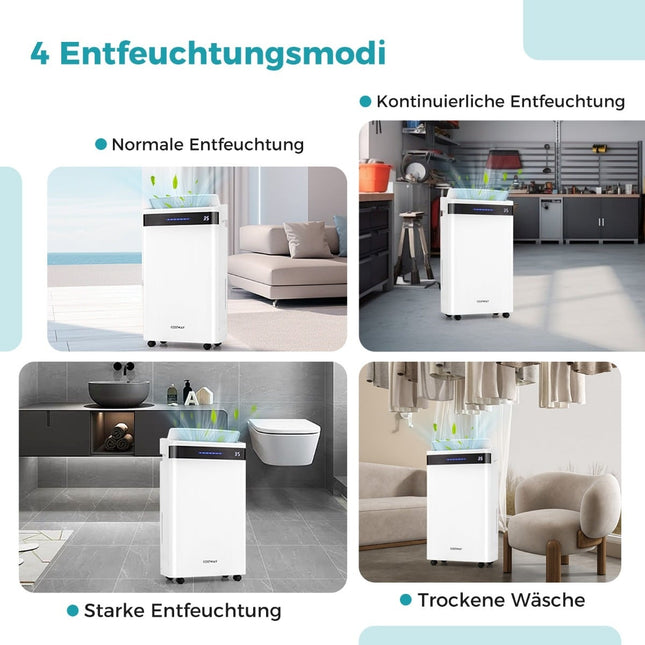 Odvlhčovač 28.5L/den, pro 35m², 4 režimy, bílý